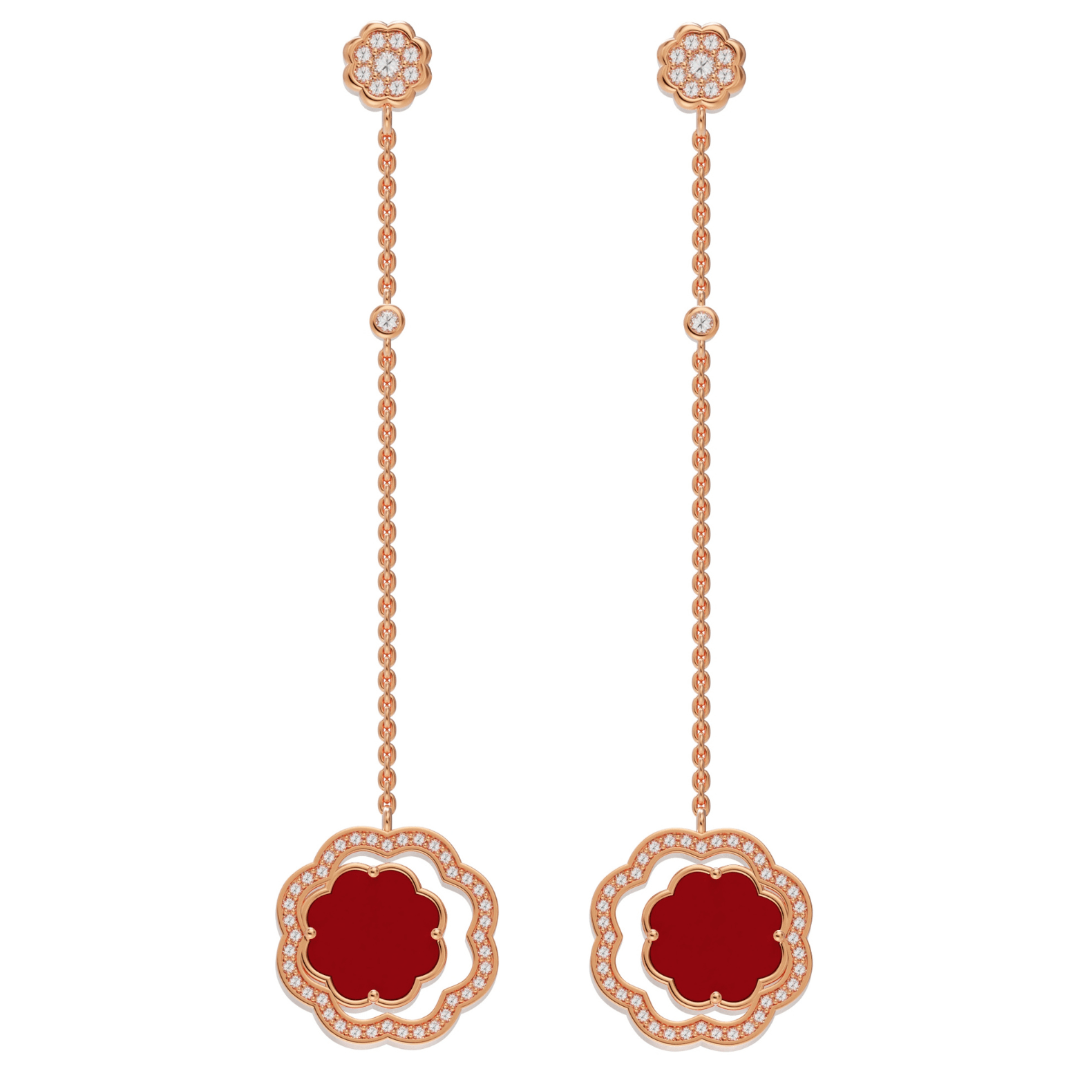 Renaissance Carnelian Dangle Earrings 18K Gold | STEPHANIE KALCK Paris