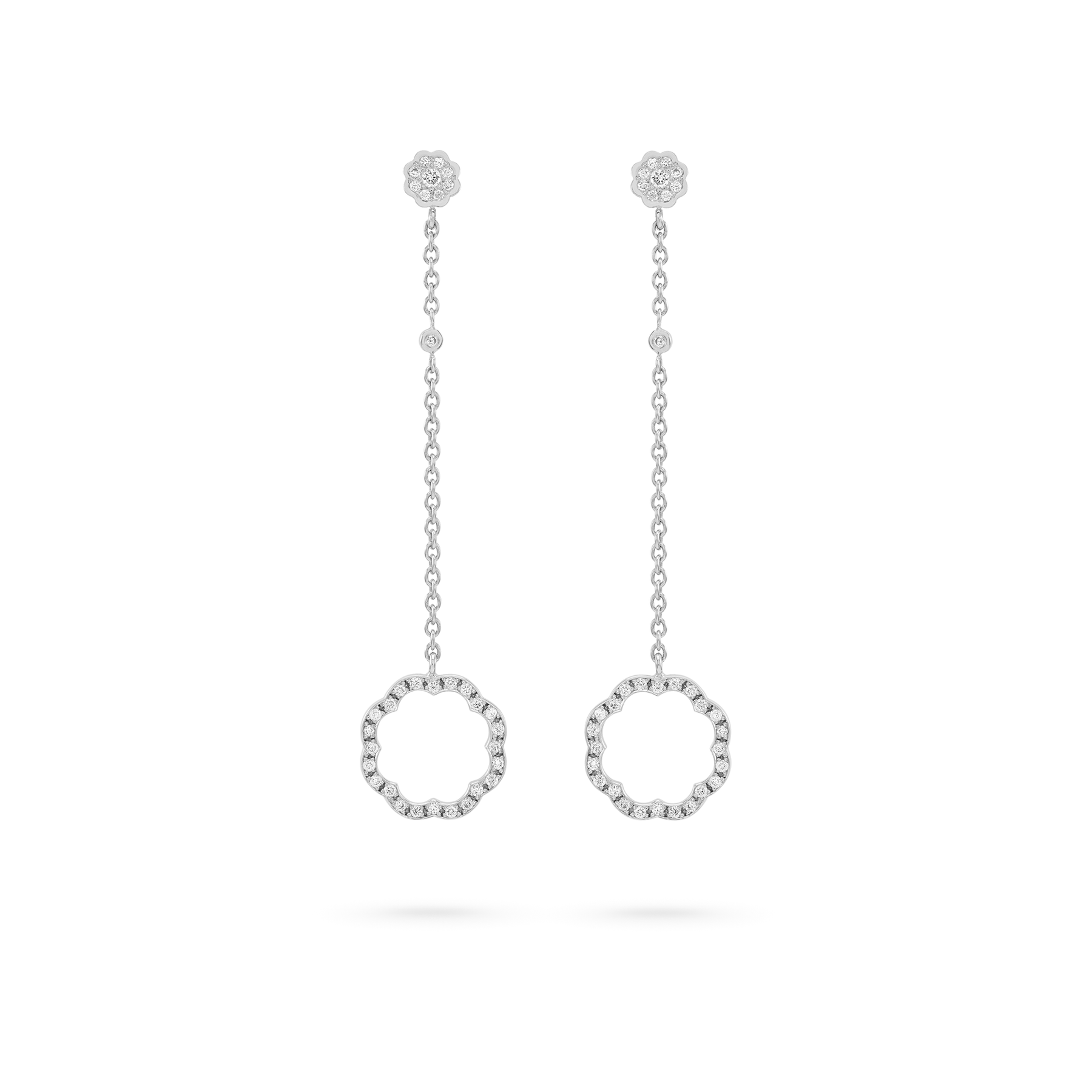 MIMOSA white gold Earrings 68 Diamonds