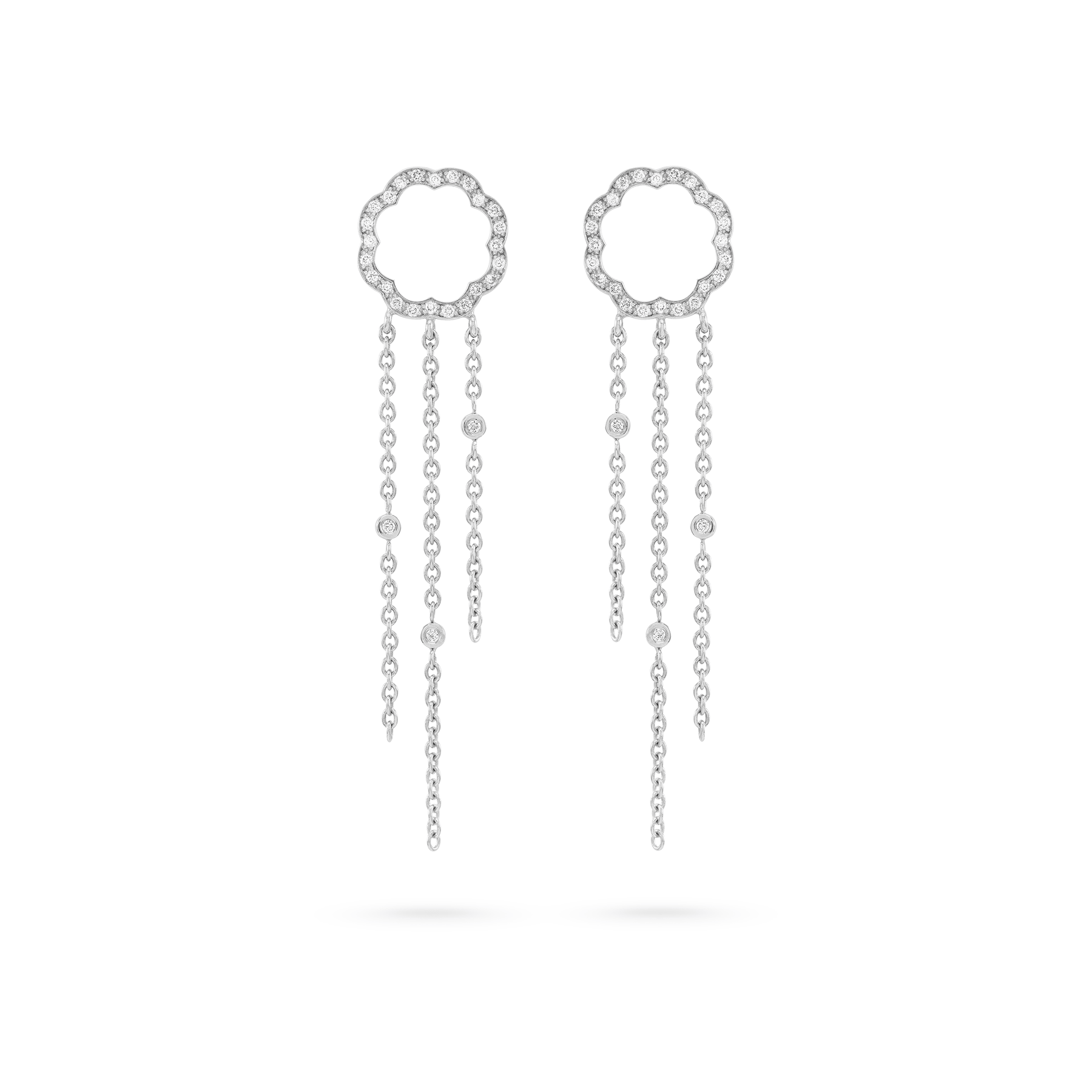Arty MIMOSA white gold Earrings 54 Diamonds