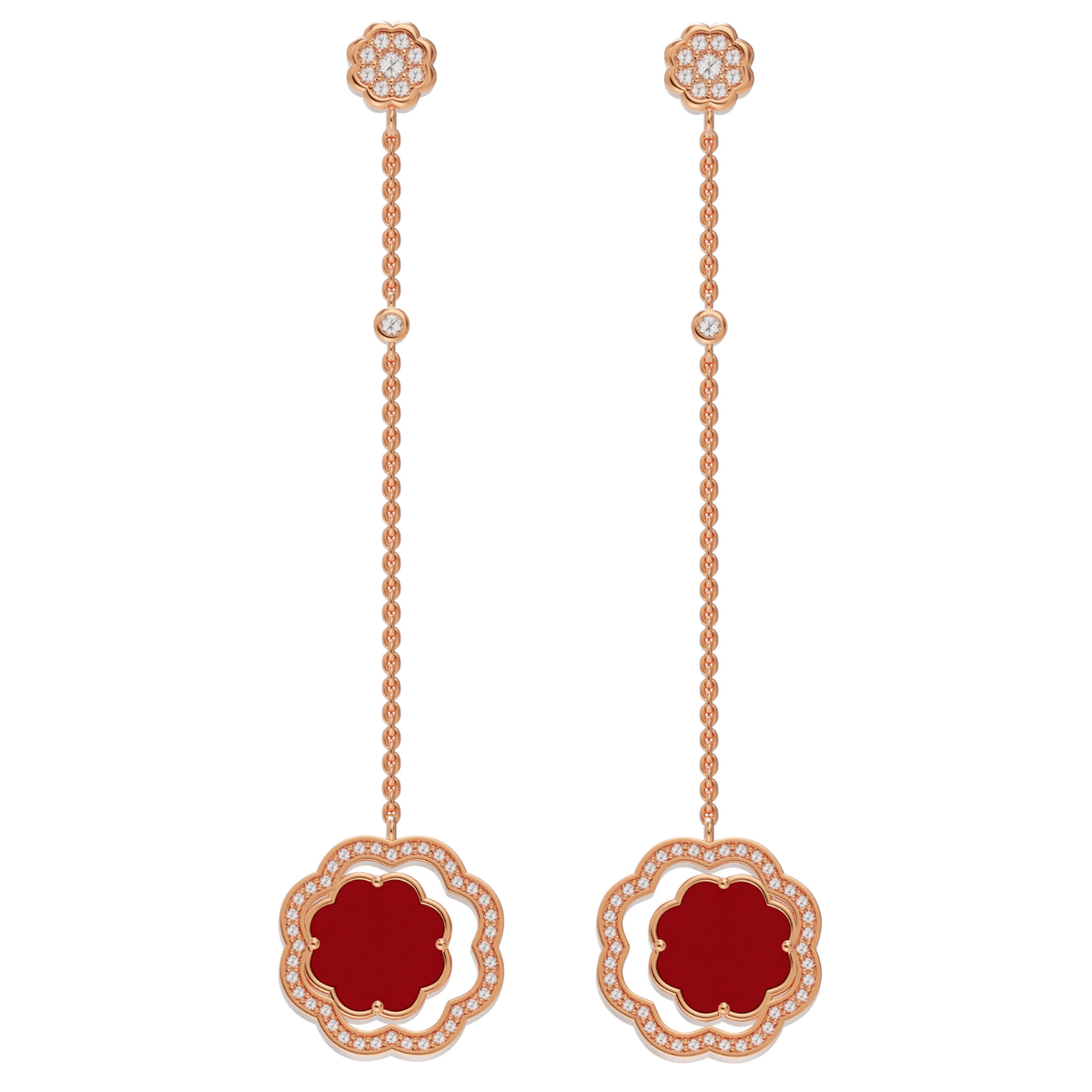 Renaissance Carnelian Dangle Earrings 18K Gold | STEPHANIE KALCK Paris