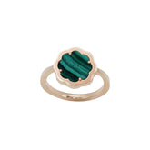 Bague MIMOSA EN MÉMOIRE Minimaliste, malachite 