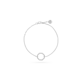 MIMOSA white gold bracelet with 25 diamonds