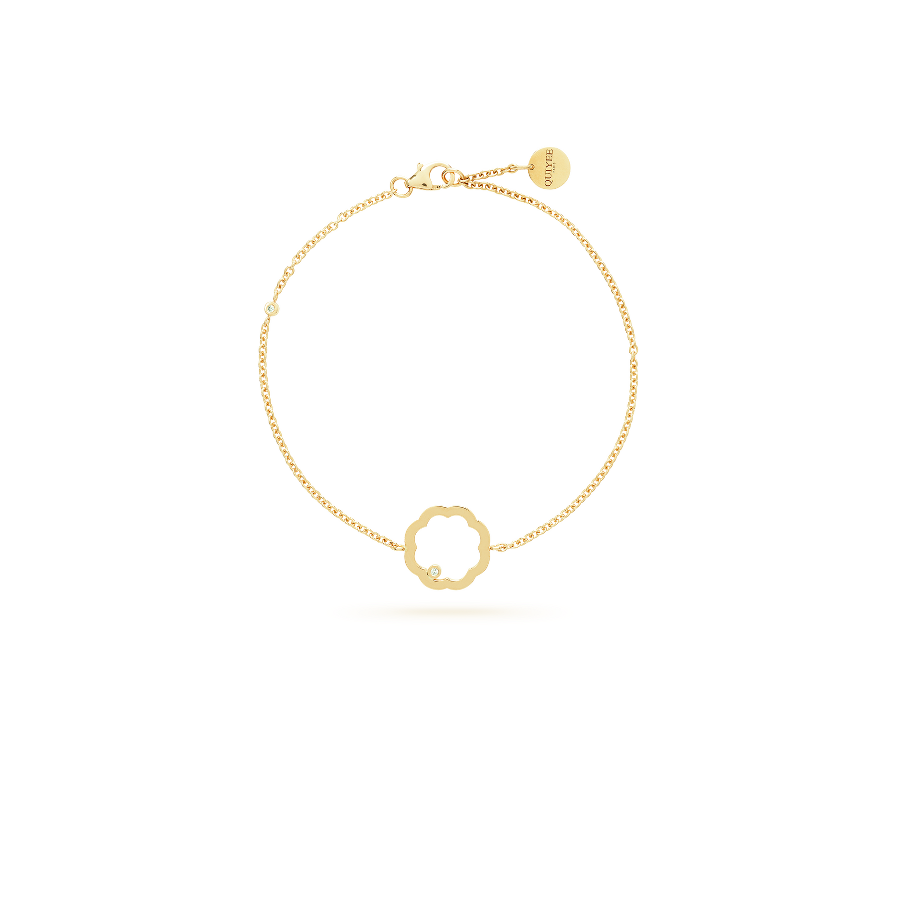 Classic MIMOSA gold bracelet with diamonds