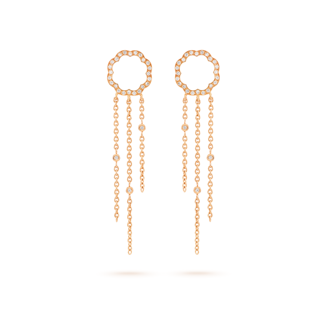 Arty MIMOSA rose gold Earrings 54 Diamonds