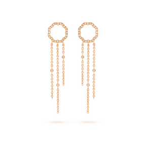 Arty MIMOSA rose gold Earrings 54 Diamonds