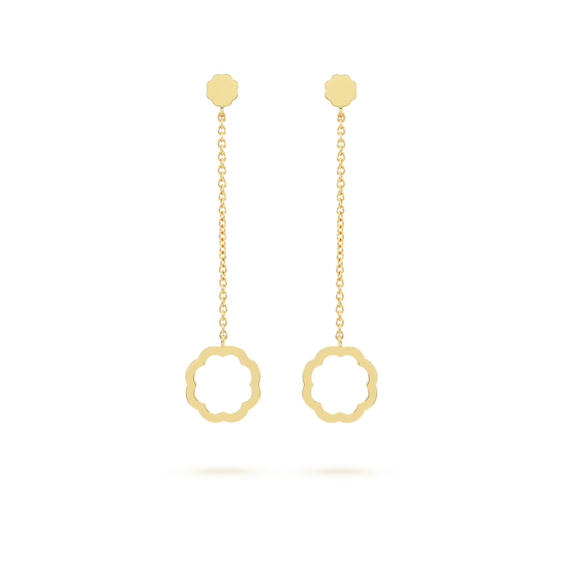 Minimalist MIMOSA gold Earrings