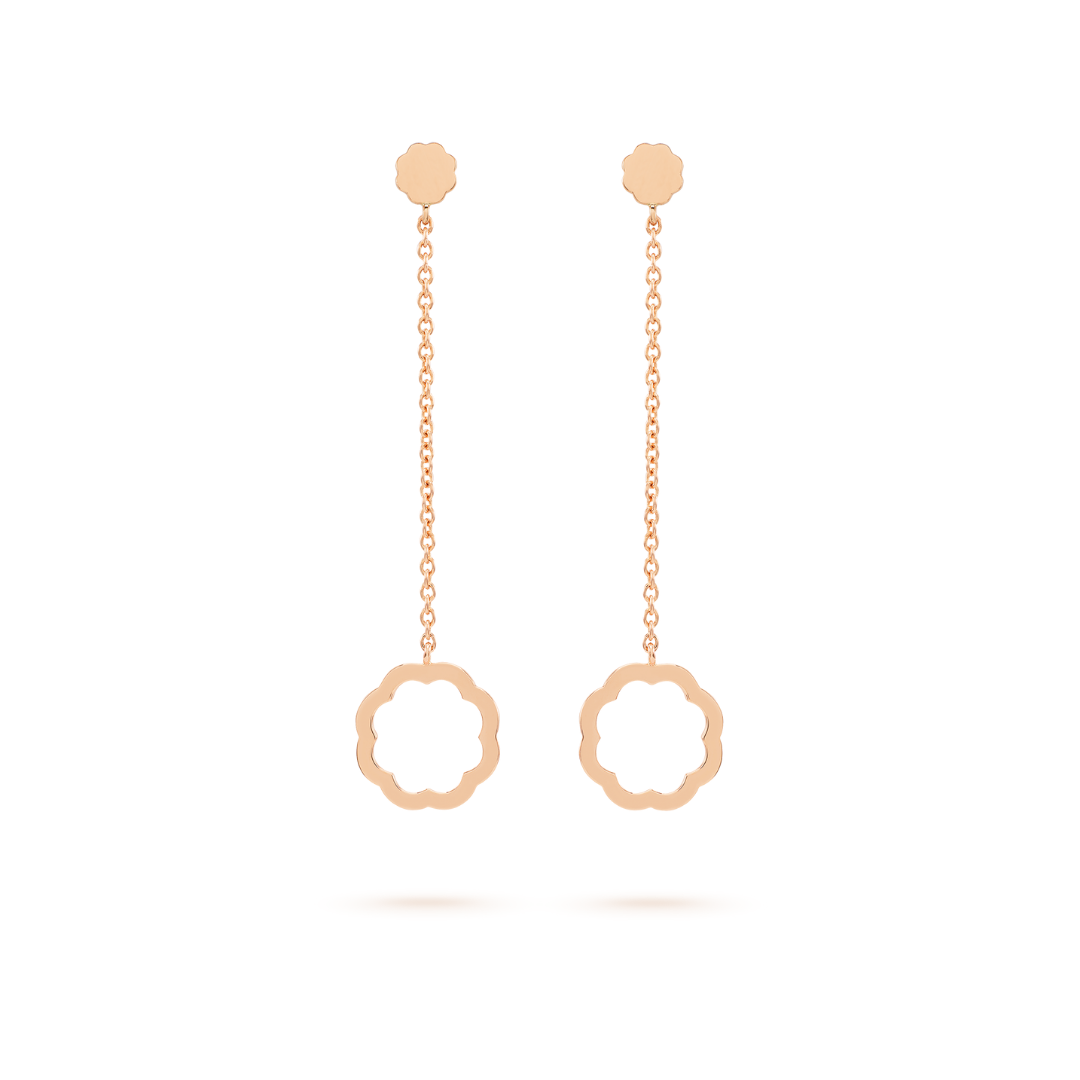 Minimalist MIMOSA rose gold Earrings