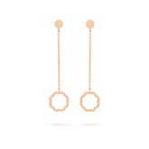 Minimalist MIMOSA rose gold Earrings