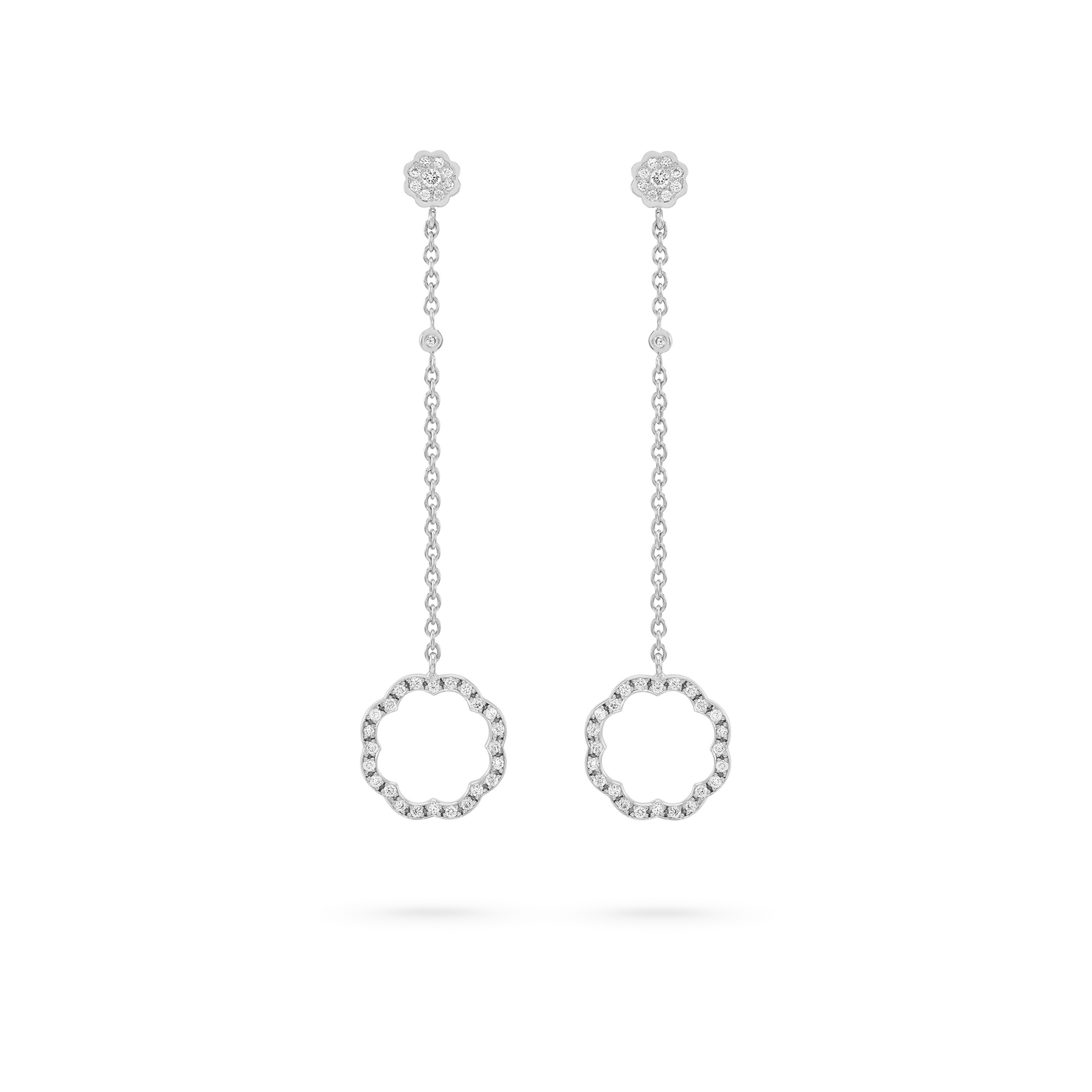 MIMOSA white gold Earrings 68 Diamonds