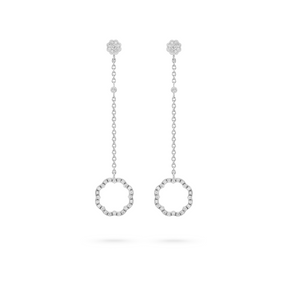 MIMOSA white gold Earrings 68 Diamonds