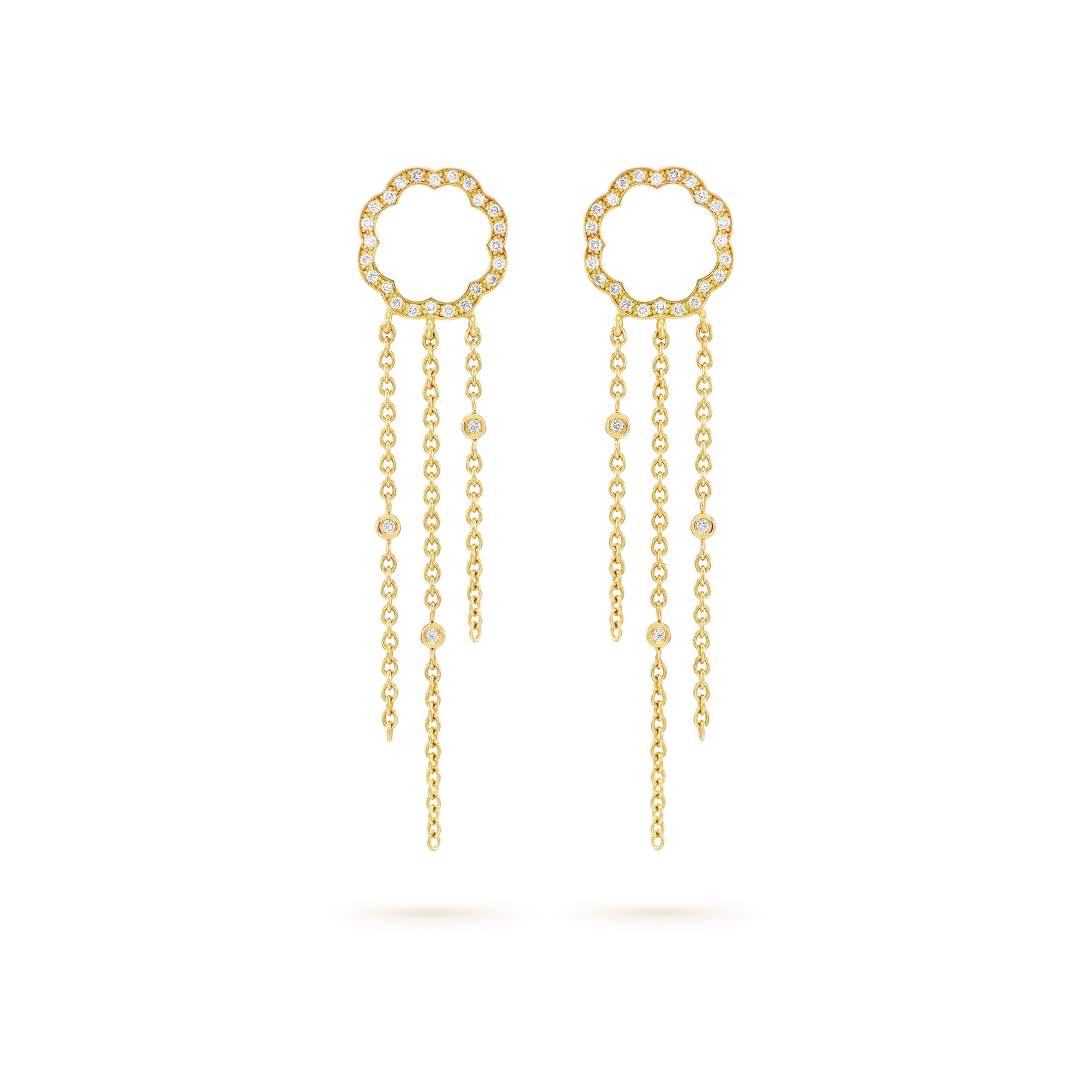 Arty MIMOSA gold Earrings 54 Diamonds