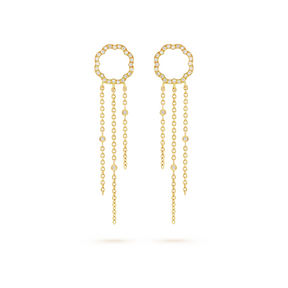 Arty MIMOSA gold Earrings 54 Diamonds