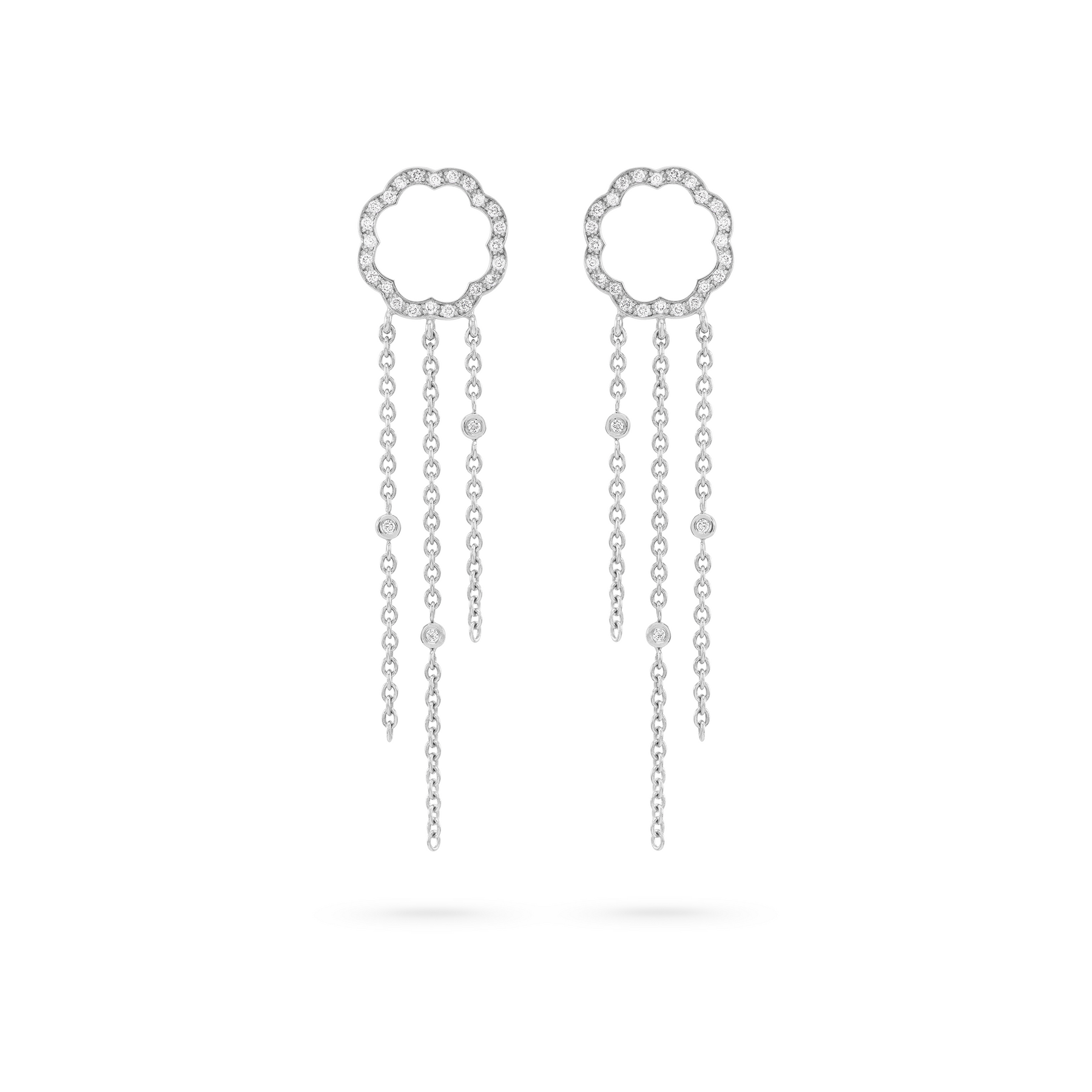 Arty MIMOSA white gold Earrings 54 Diamonds