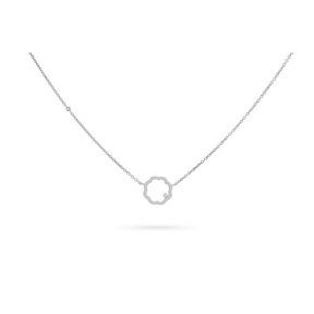 Classic MIMOSA white gold Pendant 2 Diamonds