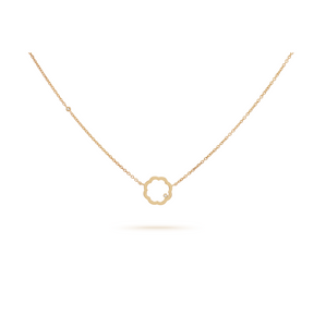 Classic MIMOSA gold Pendant 2 Diamonds