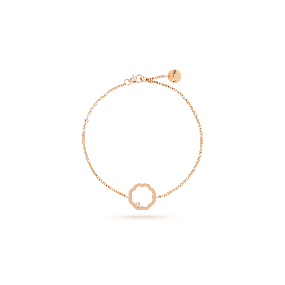 Classic MIMOSA Rose gold bracelet with diamonds