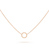 Minimalist MIMOSA rose gold Pendant necklace