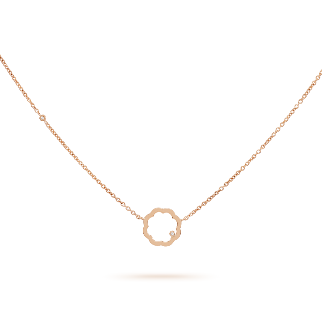 Classic MIMOSA rose gold Pendant 2 Diamonds