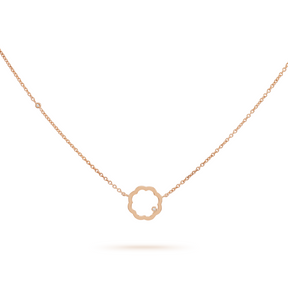 Classic MIMOSA rose gold Pendant 2 Diamonds