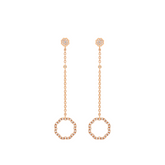 MIMOSA rose gold Earrings 68 Diamonds